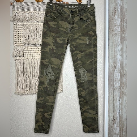 American Eagle Outfitters Camouflage Jeggings Skinny Jeans - Picture 4 of 6